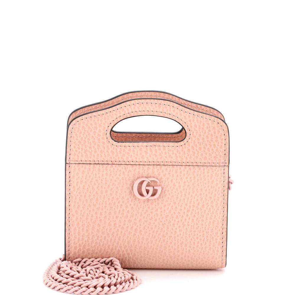 Gucci GG Marmont Top Handle Card Case on Chain